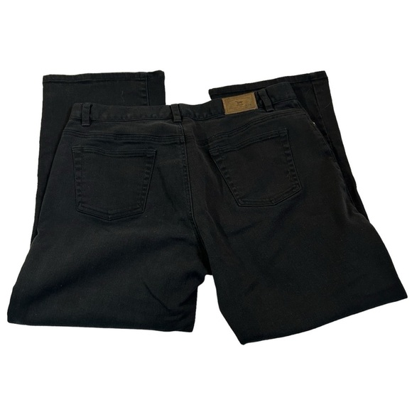 Lauren Jeans Co. Ralph Lauren Mid Rise Flare Black Denim Jeans Size 16 - Picture 8 of 12